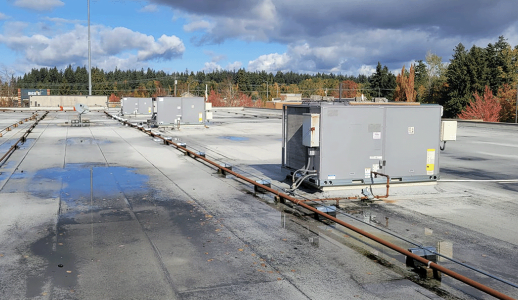 Commercial HVAC Systems on rooftop